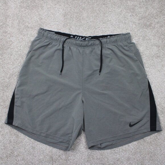 Nike Other - Nike Flex 2.0 Plus Training Shorts Men 2XL XXL Gray Dri-Fit Drawstring 8” inseam